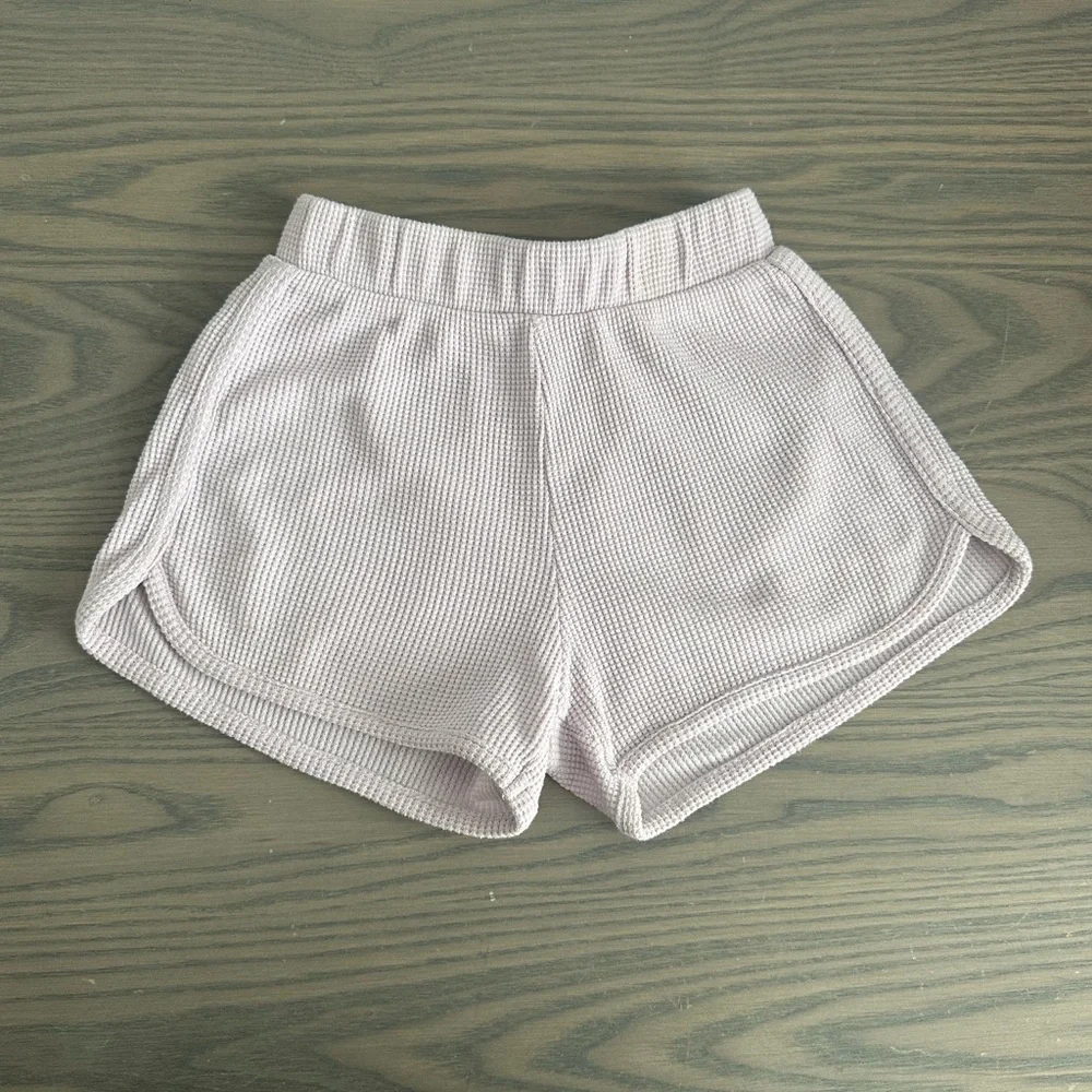 ZARA GIRLS WAFFLE KNIT POLO SHIRT AND SHORTS